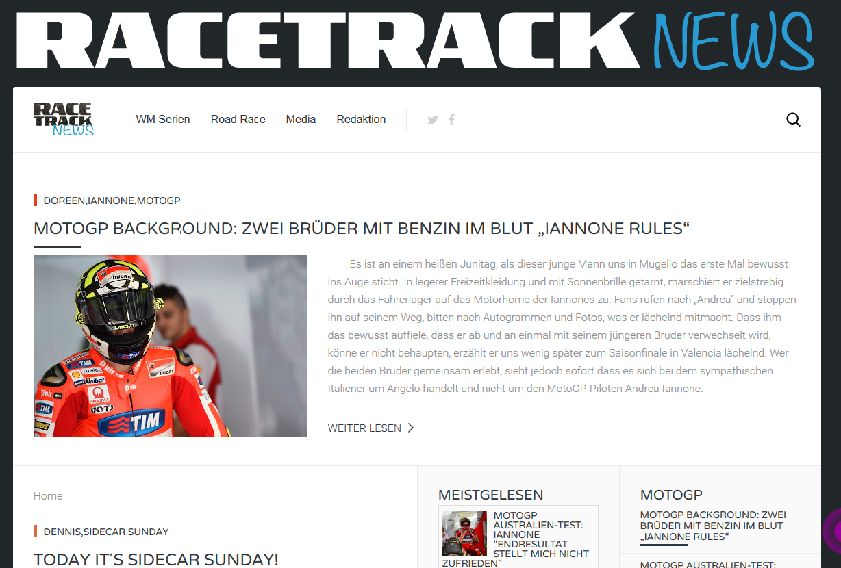 Racetrack News